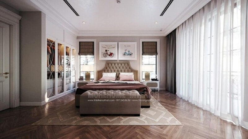 Tranh canvas treo tường hình xe đạp đẹp, đáng yêu cho phòng bé gái. Thiết kế phòng ngủ